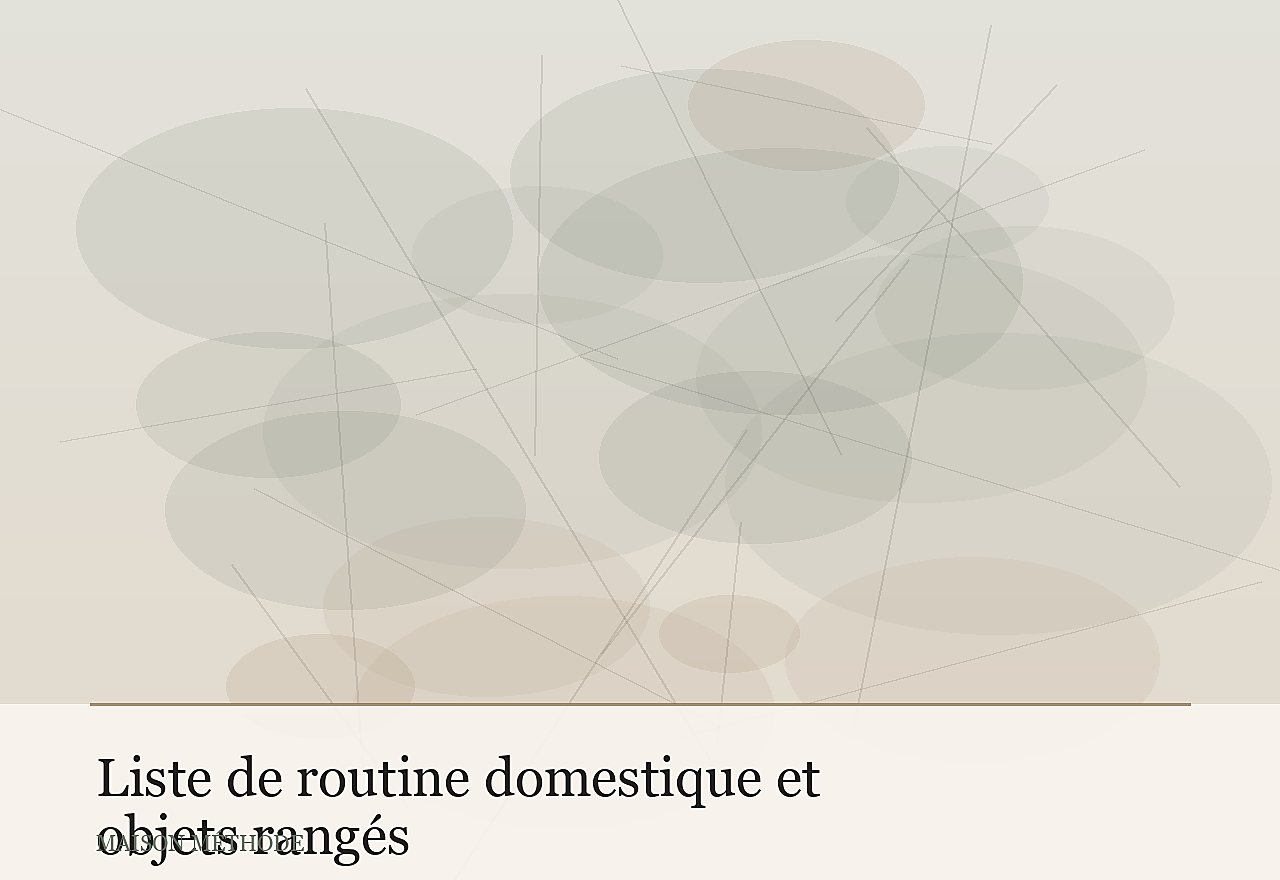 Trier les objets vraiment utiles